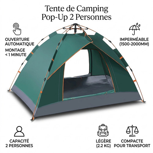 Tente camping pop 2 - camping, pop-up
